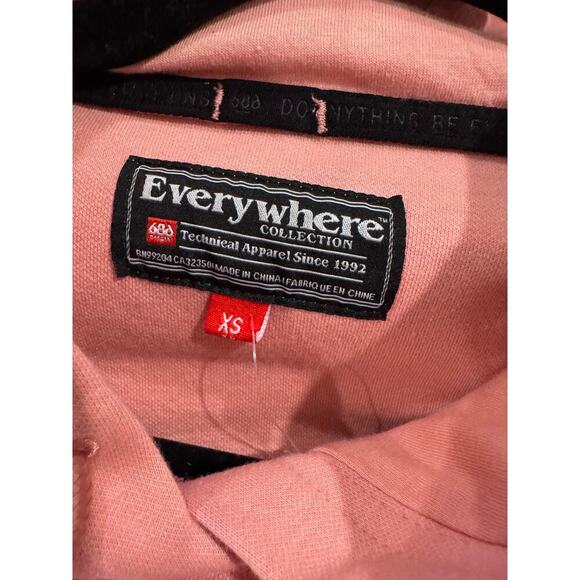 NWT 686 Pink Everywhere Performance Double Knit Hoodie XS - Picture 7 of 7